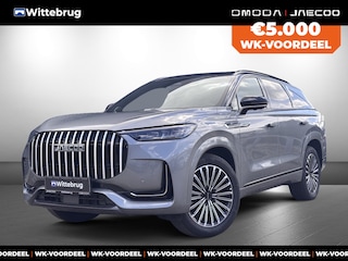 Jaecoo 8 1.5 SHS-P Exclusive 7p Plug-In Hybride met 1000 km Range en 135km Elektrisch, Lederen bekleding, 7-persoons! Uit voorraad leverbaar!