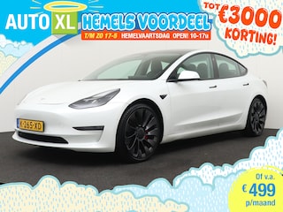 Tesla Model 3 Performance AWD 75 kWh Pano-dak 20'LMV Dodehoek