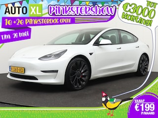 Tesla Model 3 Performance AWD 75 kWh Pano-dak 20'LMV Dodehoek
