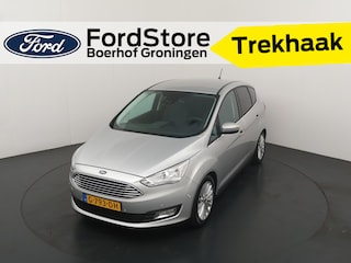 Ford C-MAX Ecoboost 125pk Titanium | Dealer onderhouden | Trekhaak | Winterpack | Sync 3 | Camera | Parkeersensoren rondom |
