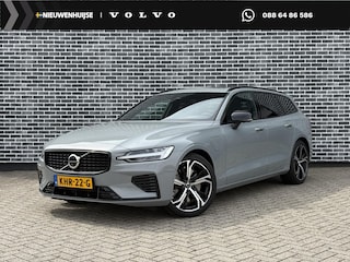 Volvo V60 2.0 T6 Plug-in hybrid AWD Ultra Dark | Google | Long Range | Schuif-/Kanteldak | Adaptieve Cruise Control | DAB | Head-Up Display | Camera | Stoelverwarming Voor + Achter | Harman Kardon Audio | Getint Glas | Zitverlenging | Elek. Stoelen | Memory | 19" LM