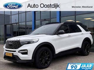 Ford Explorer 3.0 V6 EcoBoost PHEV ST-Line 457PK Afn. Trekhaak Parelmoerkleur Zwart Dak Panodak Massagestoelen/Geheugen 7 Persoons Vol Leder 360 Camera B&O Stoelverwarming/koeling *Full Options*