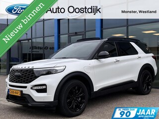 Ford Explorer 3.0 V6 EcoBoost PHEV ST-Line 457PK Afn. Trekhaak Parelmoerkleur Zwart Dak Panodak Massagestoelen/Geheugen 7 Persoons Vol Leder 360 Camera B&O Stoelverwarming/koeling *Full Options*