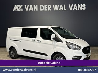 Ford Transit Custom 2.0 TDCI 131pk L2H1 Dubbele Cabine Euro6 Airco | 5-Zits | Camera | 2800kg Trekhaak | LED Cruisecontrol, Stoelverwarming, Verwarmde Voorruit, Parkeersensoren