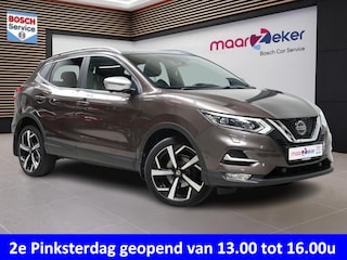 Nissan Qashqai 1.3 DIG-T Tekna + ✅Memory Seats✅Stoelverw.✅Trekhaak✅Keyless✅Panodak✅Leer✅Camera✅