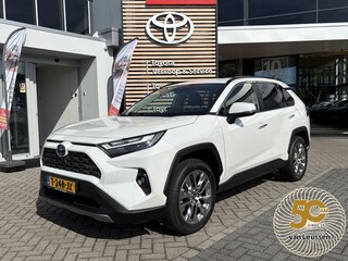 Toyota RAV4 2.5 Hybrid AWD Executive TREKHAAK BLIND-SPOT STOEL/STUURVERW STOELKOELING PARK-SENSOREN ELEK-ACHTERKLEP LEDER MEMORY-SEATS AD-CRUISE