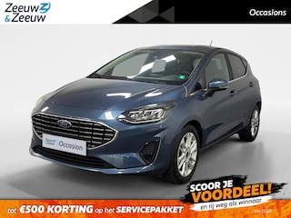 Ford Fiesta 1.0 EcoBoost Hybrid Titanium NAVI AIRCO CAMERA CRUISE CONTROLE STOELVERWARMING LM VELGEN APPLE CARPLAY ANDROID AUTO STUURVERWARMING ZEER MOOIE AUTO DEALER ONDERHOUDEN