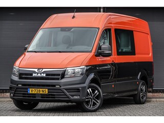 MAN TGE 35 | 177Pk Aut. 3.180 | L3H3 | Dubbel Cabine | 5-Persoons | Achteruitrijcamera | Trekhaak | 17''