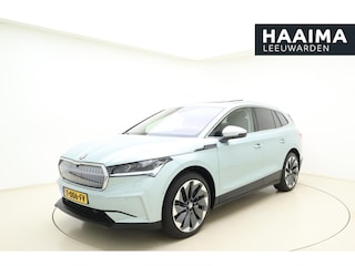 Skoda Enyaq iV 80 Business Edition Plus SOH: 99% | Trekhaak uitklaapbaar | Lederen bekleding | 21" Lichtmetalen velgen | Keyless | Stoelverwarming | Schuif/kanteldak | Weinig kilometers