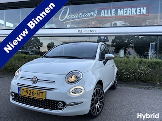 Fiat 500 1.0 Hybrid Dolcevita Cabrio Airco - Open dak - Navigatiesysteem - parkeersensoren achter - Cruise control - Licht metalen velgen 16 inch - Led verlichting - Bluetooth - Extra getint glas achter - Stuur multifunctioneel Start/stop systeem - Elektrische vouwdak - Elektrische ramen voor - Centrale vergrendeling