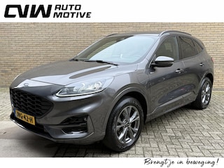 Ford Kuga 2.5 PHEV 225pk ST-Line X | Sportstoelen | Trekhaak afneembaar | Navigatie | Camera | Cruise control | Lane assist | Apple CarPlay | Head up | Stoelverwarming voor&achter | Stuurverwarming | Sfeerverlichting | LED | DAB | Elektrische achterklep | Volledig onderhouden