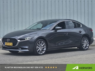 Mazda 3 2.0 e-SkyActiv-G M Hybrid 150 Exclusive-line / Trekhaak (1300 kg) / Stoel-stuurverwarming / Lederen bekleding / Apple carplay/Android auto /