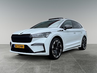 Skoda Enyaq iV 80 204pk Sportline Lichtmetalen velgen Betria Zwart 21 inch | Panoramadak | Verwarmbare voorstoelen