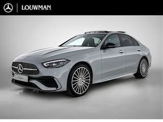 Mercedes-Benz C-klasse 300 e Business Solution AMG | Premium Plus | Nightpakket | Middenconsole metaalstructuur | Trekhaak | Smartphone-integratie | 360° camera | Burmester® 3D surround sound |
