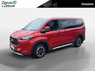 Ford Tourneo Custom 340 2.5 PHEV L1H1 Active 233 pk Automaat | 8 persoons | Dubbele schuifdeur | Uitgebreid alarm | Navigatie | Achteruitrijcamera | Elektrisch inklapbare trekhaak | Fabrieksgarantie tot 06-2029!