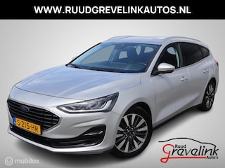 Ford Focus Wagon EcoBoost 155 PK Hybrid Titanium X Navi Trekhaak Led DonkerGlas 17"Velg