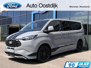 Ford Transit Custom Tourneo 2.5 PHEV L1H1 Sport 233PK Emissiezonevrij!! 20" Velgen Elek. Trekhaak 8 zitplaatsen Verschuif/uitneembare stoelen B&O Audio Climate 2de rij Winterpack All-seasons*Compleet*