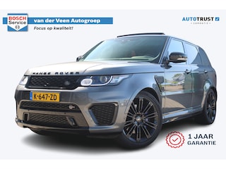 Land Rover Range Rover Sport 5.0 V8 Supercharged SVR | 551PK | Panorama dak | Carbon interieur | Luchtvering | Meridian Audio| F1 flippers | Elektr. trekhaak | Alcantara hemel zwart | Elektrisch verstelbare stoelen met memory | Schaalstoelen + verwarming en ventilatie | Uitlaat klepsysteem | Keyless GO | Standkachel | Stuurverwarming | Achterbank verwarmd | Dodehoekdetectie | Apple carplay |