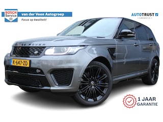 Land Rover Range Rover Sport 5.0 V8 Supercharged SVR | 551PK | Panorama dak | Carbon interieur | Luchtvering | Meridian Audio| F1 flippers | Elektr. trekhaak | Alcantara hemel zwart | Elektrisch verstelbare stoelen met memory | Schaalstoelen + verwarming en ventilatie | Uitlaat klepsysteem | Keyless GO | Standkachel | Stuurverwarming | Achterbank verwarmd | Dodehoekdetectie | Apple carplay |