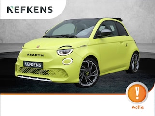 Abarth 500 42 kWh 155pk Cabrio | Alcantara interieur | Navigatie | AppleCarplay/Android | Verwarmde voorstoelen