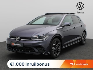 Volkswagen Polo 1.0 TSI R-Line Edition 95PK DSG Pano-Schuifdak, Keyless, Matrix LED-Verlichting, Side Assist, Adaptieve Cruise Control, Achteruitrijcamera, 17" LM Velgen, Navi via Apple Carplay/Android Auto