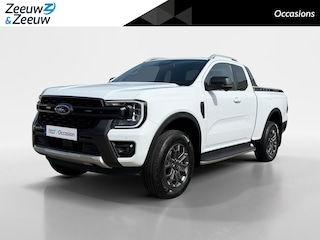 Ford Ranger 2.0 Super Cab EcoBlue Wildtrak | Dealer onderhouden | Automaat | Winter pack | Adaptief cruise control | BLIS | Draadloos opladen mobiel | Trekhaak | Parkeersensoren voor en achter | 360 graden camera | Bovag garantie |