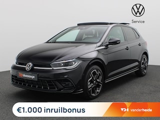 Volkswagen Polo 1.0 TSI R-Line Edition 95PK DSG Pano-Schuifdak, Keyless, Matrix LED-Verlichting, Side Assist, Adaptieve Cruise Control, Achteruitrijcamera, 17" LM Velgen, Navi via Apple Carplay/Android Auto