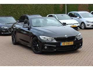 BMW 4-serie Cabrio 435i High Exe. M Sport / Akrapovic / Camera / Head-up / Leder / Windscherm / Nekverwarming / 18'' / Harman Kardon / Keyless / Navigatie / Stuur+Stoelverwarming / Dodehoek / DAB / Cruise Control