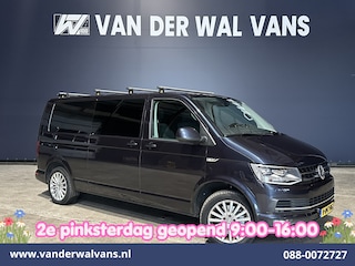 Volkswagen Transporter 2.0 TDI 204pk Automaat L2H1 Dubbele Cabine Euro6 Airco | 5-Zits | Camera | Navigatie | 2500kg Trekhaak | LED Dakdragers, Cruisecontrol, Stoelverwarming, Verwarmde Voorruit, Parkeersensoren, Achterklep
