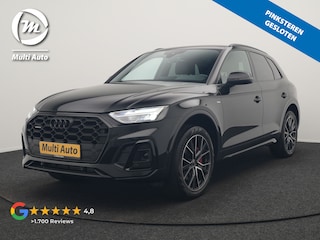 Audi Q5 50 TFSI e S edition PHEV 300pk Dealer O.H. | Trekhaak Af Fabriek | Camera | Lederen Sportstoelen Verwarmd | Sfeerverlichting | Keyless | Blis | Navigatie | DAB | 20"L.M | Virtual | Plug In Hybrid |
