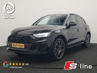Audi Q5 50 TFSI e S edition PHEV 300pk Dealer O.H. | Trekhaak Af Fabriek | Camera | Lederen Sportstoelen Verwarmd | Sfeerverlichting | Keyless | Blis | Navigatie | DAB | 20"L.M | Virtual | Plug In Hybrid |