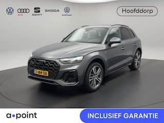 Audi Q5 50 TFSI e S edition 299PK S-tronic | 91% SOH | 2x S-line | Zwart optiek | Clima | Zwenkbare trekhaak | Adaptieve cruise | Rood sticksel |