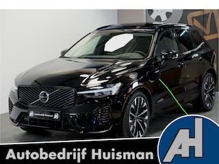 Volvo XC60 2.0 T6 293kW/399pk Aut8 Plug-in hybrid Ultra Dark PANORAMADAK + HARMAN/KARDON + ADAPT.CRUISE + HEAD-UP + STOELVERWARMING V&A + STUURVERWARMING + GOOGLE DASH + 360 CAMERA + BLIS + CTA + LUCHTVERING + 21" LM-VELGEN!!
