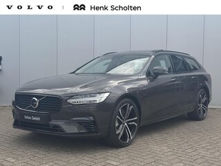 Volvo V90 T8 Plug-in hybrid AWD Ultra Dark | Bowers & Wilkins Premium Audio | Luchtvering | Gelamineerde zijruiten | Semi-Electrische wegklapbare trekhaak | 20" Lichtmetalen velgen | Massage in voorstoelen | Stoelventilatie | Stoelverwarming | 360° Parkeercamera