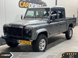 Land Rover Defender 2.4 TD 130" S Crew Cab Rondom Led, alle vloeistoffen vervangen, nieuwe motor, Grijs kenteken, Aircom koppeling massavliegwiel nieuw.