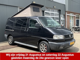 Volkswagen Transporter 2.5TDI 75 KW Camper Hefdak Cruise controle Trekhaak 1820kg trekgewicht Sidebars Campingaansluiting Slaapplek 2-Persoons Euro 2 Camperwagen Buscamper