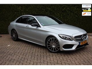 Mercedes-Benz C-klasse 180 | AMG | Night Edition | 19 inch | Pano | Burmester | Memory | 360 Camera | Dealer