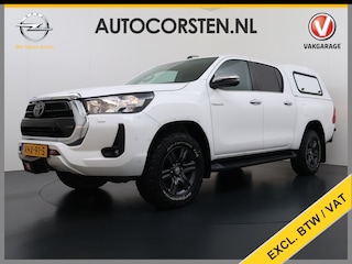 Toyota Hilux 2.4 D-4D 4WD AUT-6 Double Cab Professional Lier Canopy Hardtop (Huif) Trekhaak Navi* via Apple Carplay Android Auto Ecc Camera Adap.Cruise Control Lane Assist Inbouw Kasten Bluetooth AWD EURO6 400Nm *3.500kg Trekvermogen* 1e Eigenaar Dealeronderhouden Origineel Nederlandse Auto
