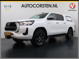Toyota Hilux 2.4 D-4D 4WD AUT-6 Double Cab Professional Lier Canopy Hardtop (Huif) Trekhaak Navi* via Apple Carplay Android Auto Ecc Camera Adap.Cruise Control Lane Assist Inbouw Kasten Bluetooth AWD EURO6 400Nm *3.500kg Trekvermogen* 1e Eigenaar Dealeronderhouden Origineel Nederlandse Auto
