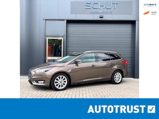 Ford Focus Wagon 125pk Titanium CLIMA | CRUISE CONTROL | HALF LEDER | LED | CARPLAY | STOELVERWARMING | EL STOELEN