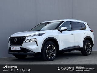 Nissan X-Trail 1.5 e-Power Tekna Automaat / Fabrieksgarantie tot 03-2028  / Navigatie / Lederen Bekleding / Stoel- en Stuurverwarming / Verwarmde Voorruit / Elektrische Kofferbak / Elektrisch Verstelbare Stoelen met Geheugen / 18" LM wielen + All Season banden /