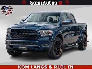 Dodge Ram SPORT | 5.7 V8 4x4 HEMI | PANORAMA DAK | GROOTSCHERM 12 INCH | LPG | Patriot Blue CREW CAB | DUBBELE CABINE | 5 PERSOONS | DC | VOORRAAD NR 2555 - 3325