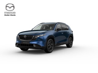 Mazda CX-5 e-Skyactiv G 141 Homura - Tan lederen interieur | 19-inch lichtmetalen velgen, Black | Alarmsysteem | Automatisch dimmende binnenspiegel met randloos design