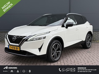 Nissan Qashqai 1.3 MHEV Tekna / Trekhaak / 1400KG Trekgewicht / Panoramadak / HUD / Elektr Bestuurders Stoel / Elektr. Achterklep / Cold Pack / Stoel+Stuur Verwarming / Apple Carplay&Android Auto /