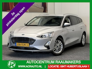 Ford Focus WAGON 1.0 ECOBOOST TITANIUM BUSINESS NAVIGATIE ADAPTIVE CRUISE CONTROL CLIMATE CONTROL RIJSTROOKSENSOREN DODEHOEKSENSOREN TREKHAAK ZEER MOOI !!