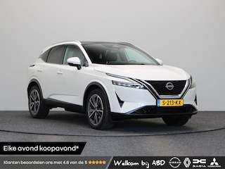Nissan Qashqai 158pk MHEV Xtronic Tekna | Panoramadak | Trekhaak 1800kg | Headup-display | Elektrische achterklep | Rondomzichtcamera | Elektrische best. stoel |