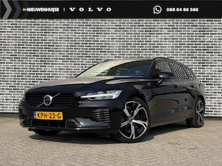 Volvo V60 2.0 T6 Plug-in hybrid AWD Plus Dark | Long Range | Adaptieve Cruise Control | Panoramadak | Trekhaak | Harman Kardon Audio | 19" Velgen | DAB+ | 360° Parkeercamera | Stoel-/Stuurverwarming |