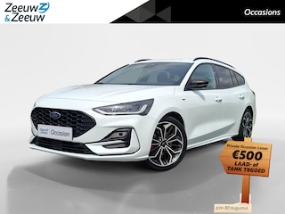 Ford Focus Wagon 1.0 EcoBoost Hybrid ST Line X 155Pk | NL-Auto | 1e eigenaar | Winterpack | Driver Assistancepack | El. Trekhaak | 18" Lichtmetaal | Adaptive Cruisecontrol | Dodehoekdetectie | AGR-best. stoel | B&O Audio |