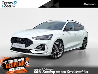 Ford Focus Wagon 1.0 EcoBoost Hybrid ST Line X 155Pk | NL-Auto | 1e eigenaar | Winterpack | Driver Assistancepack | El. Trekhaak | 18" Lichtmetaal | Adaptive Cruisecontrol | Dodehoekdetectie | AGR-best. stoel | B&O Audio |