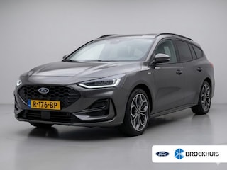 Ford Focus Wagon 1.0 EcoBoost Hybrid ST Line X | 1e Eigenaar! | Dealer Onderhouden! | Winter Pack | Camera | Clima | Cruise Adaptive | LED | Keyless | BLIS | Parkeersensoren V+A | Lichtmetalen Velgen